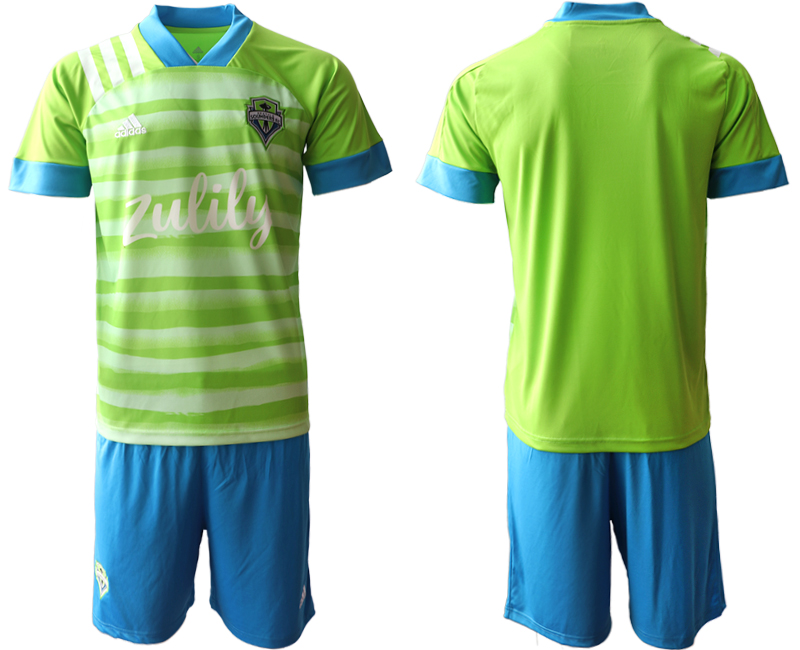 Men 2020-2021 club Seattle Sounders home blank green Soccer Jerseys->customized soccer jersey->Custom Jersey